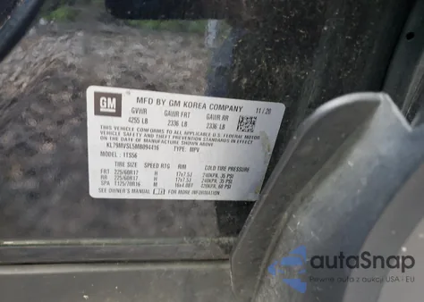 2021 Chevrolet Trailblazer Activ from USA, damaged, VIN KL79MVSL5MB094416